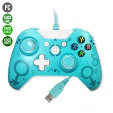 Controle com Fio Xbox One/XSS/XSX/PC N1 - Azul Água